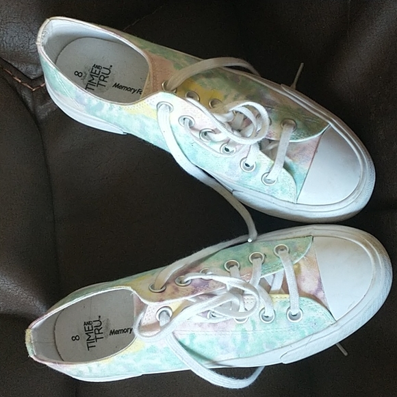 Time &Tru cotton candy tye-dye sneaker sz.8 - Picture 1 of 4